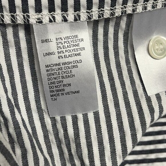 Alex Marie Maxi Dress 14 Ruffle Tier Seersucker Stripe Blue White Sleeveless - Picture 9 of 9